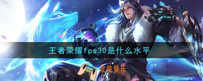王者荣耀fps30是什么水平_fps30正常吗