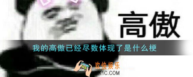 我的高傲已经尽数体现了是什么梗_我的高傲已经尽数体现了梗的意思及出处介绍