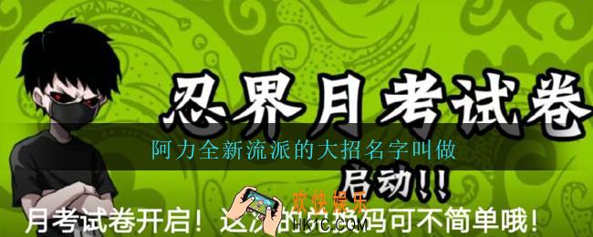 阿力全新流派的大招名字叫做_忍者必须死3五月月考答案
