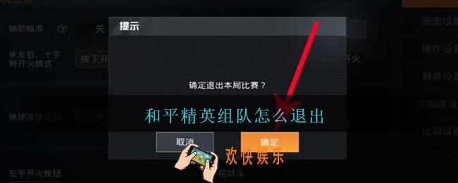和平精英组队怎么退出_和平精英组队退出方法