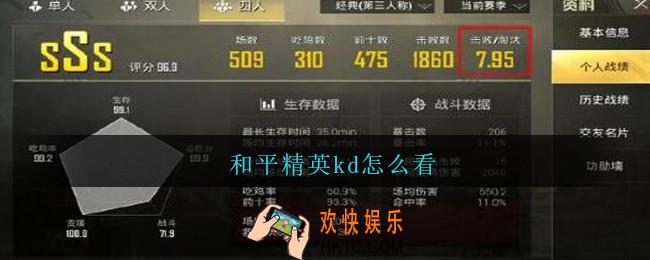 和平精英kd怎么看_和平精英kd怎么看是什么意思