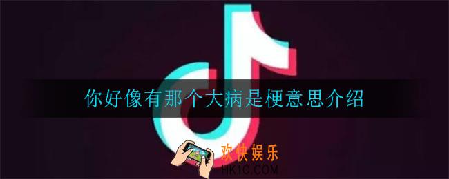 你好像有那个大病是什么梗_你好像有那个大病是梗意思介绍