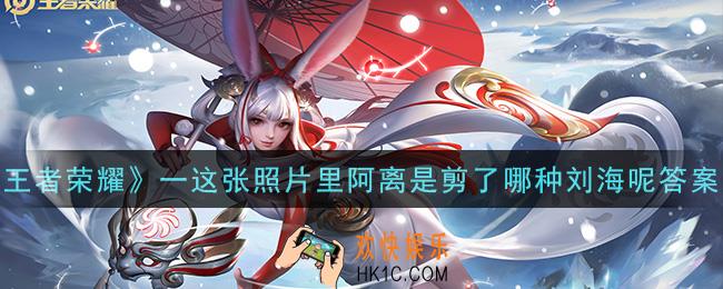 王者荣耀这张照片里阿离是剪了哪种刘海呢_这张照片里阿离是剪了哪种刘海呢答案介绍