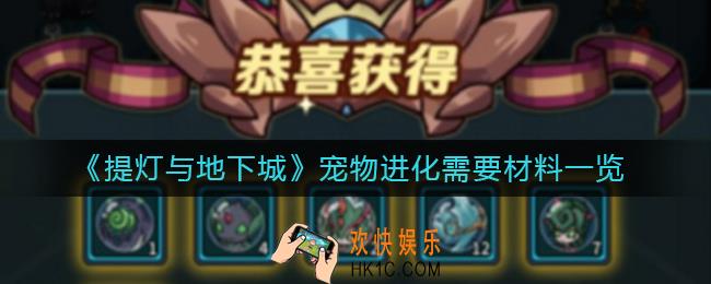 提灯与地下城宠物进化需要多少材料_宠物进化需要材料一览
