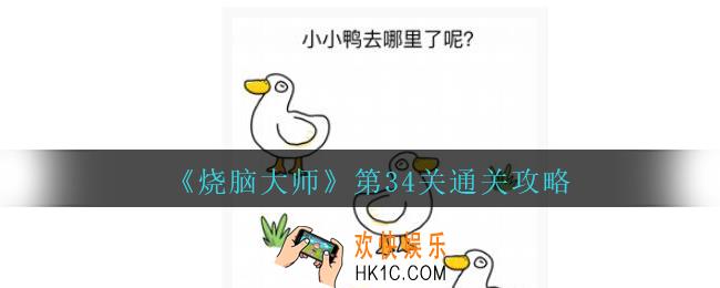 烧脑大师第34关怎么过_第34关小小鸭去哪了通关攻略