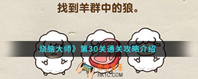 烧脑大师第30关怎么通关_第30关通关攻略