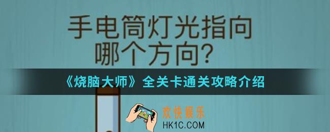 烧脑大师全关卡怎么通关_全关卡通关攻略