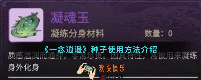 一念逍遥种子怎么使用_种子使用方法