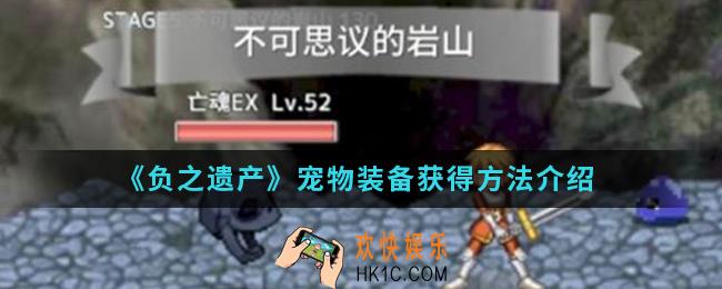 负之遗产宠物装备怎么得_宠物装备获得方法