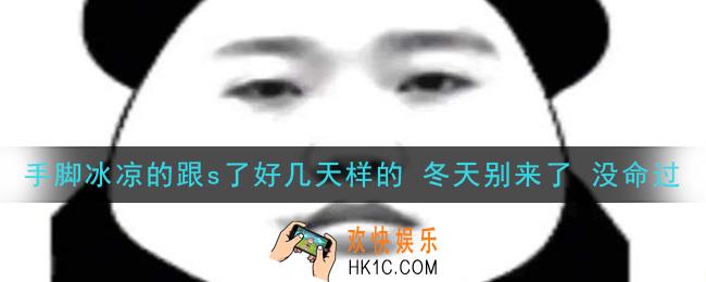 手脚冰凉的跟s了好几天样的冬天别来了没命过表情包_表情包图片大全