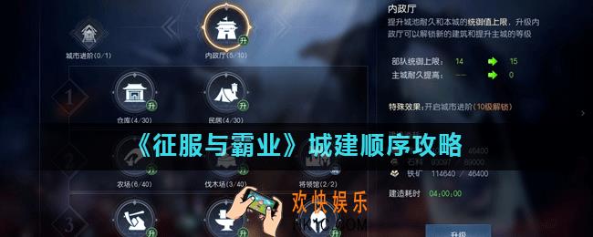 征服与霸业城建顺序怎么建造_城建顺序攻略