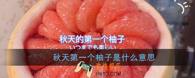 秋天第一个柚子是什么意思_秋天第一个柚子什么梗