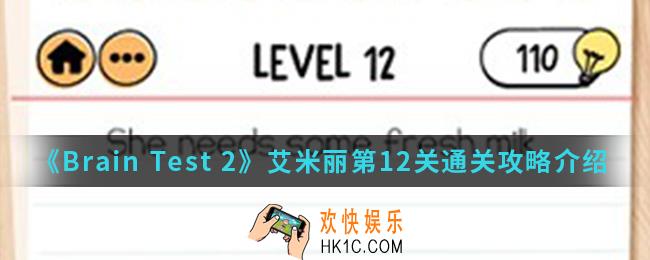 Brain Test 2艾米丽第12关怎么通关_艾米丽第12关通关攻略