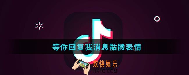 抖音等你回复我消息骷髅表情_等你回复我消息骷髅表情原图