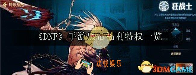 DNF手游黑钻有哪些福利_黑钻福利特权一览