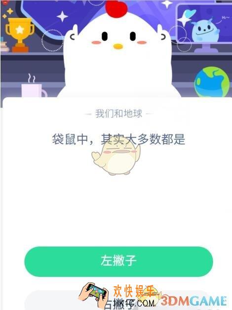 袋鼠中，其实大多数都是_6月27日支付宝每日一题