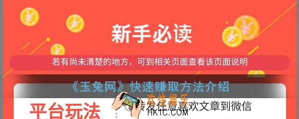 玉兔网怎么赚钱_快速赚取方法介绍