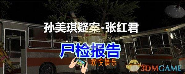 张红君疑案尸检报告在哪找_孙美琪疑案张红君二级线索尸检报告