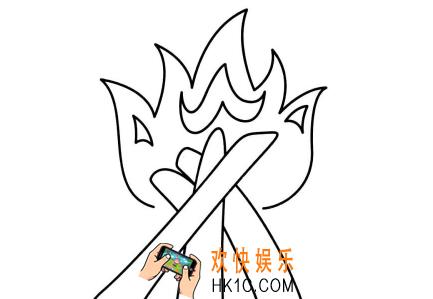 qq画图红包火炉怎么画_qq画图红包火炉简笔画
