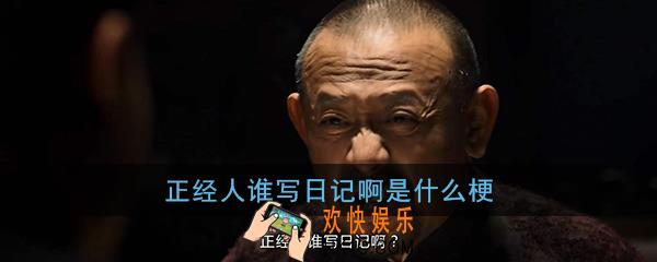 正经人谁写日记啊是什么梗_正经人谁写日记啊含义出处介绍