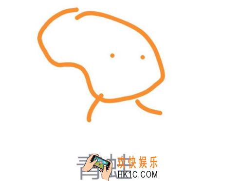 qq画图红包青蛙怎么画_qq画图红包蜗牛简笔画