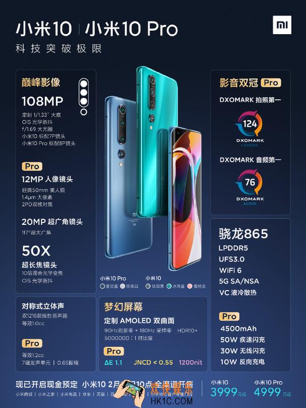 小米10Pro手机多少钱_小米10Pro手机价格介绍
