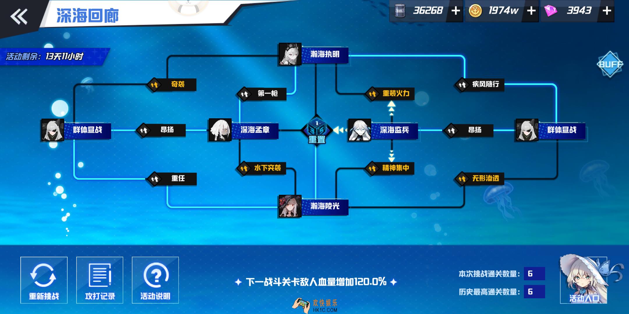 苍蓝誓约深海回廊活动机是什么_深海回廊活动机制说明