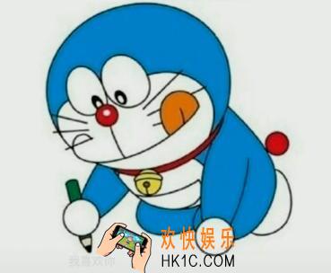 抖音叮当猫隐藏我喜欢你原图_小叮当画画我喜欢你图片