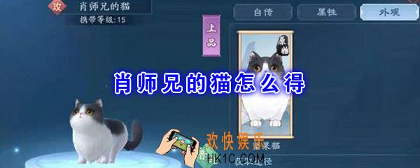 新笑傲江湖肖师兄的猫怎么得_肖师兄的猫获取方法