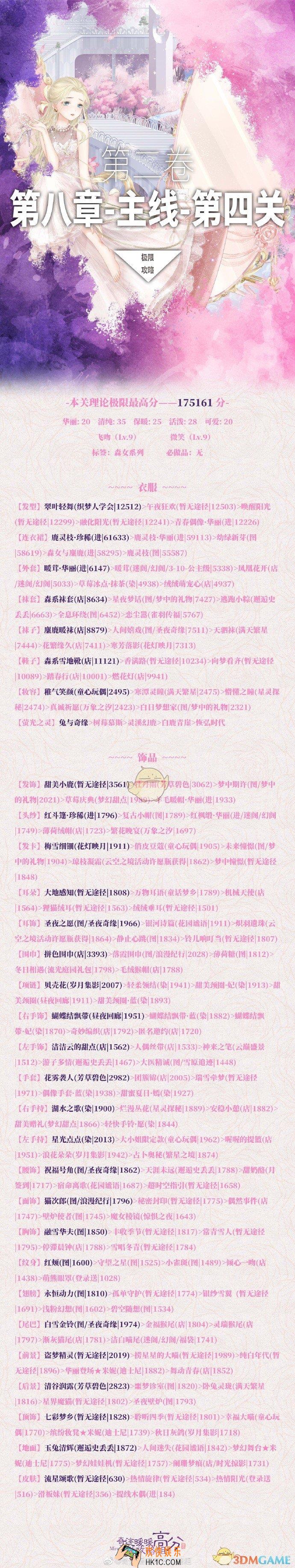 奇迹暖暖第二卷第八章第四关怎么搭配_第二卷第八章第四关通关攻略