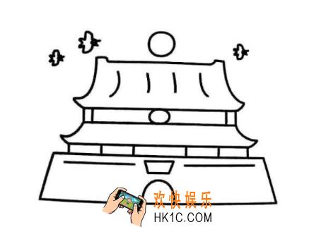 qq画图红包广场怎么画_qq画图红包广场简笔画