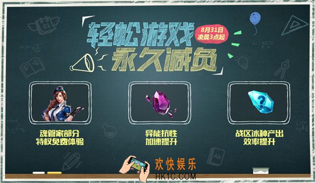 魂斗罗归来8月31日燃魂福利季永久减负福利介绍_活动时间及内容介绍