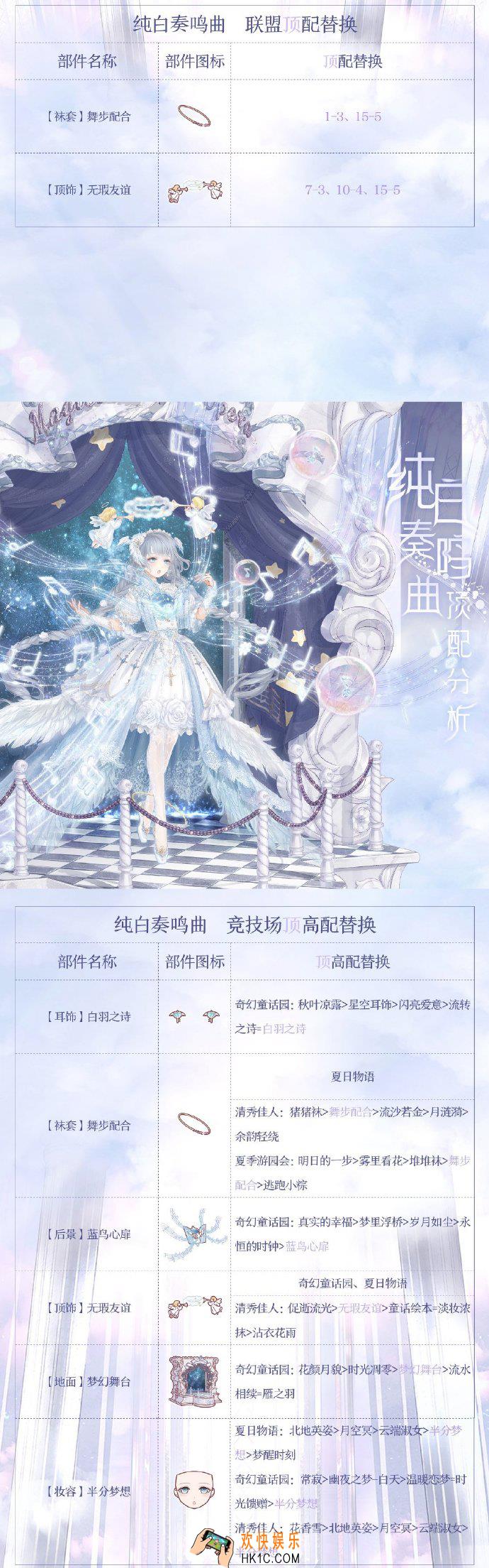 奇迹暖暖纯白奏鸣曲顶配分析_纯白奏鸣曲顶配介绍