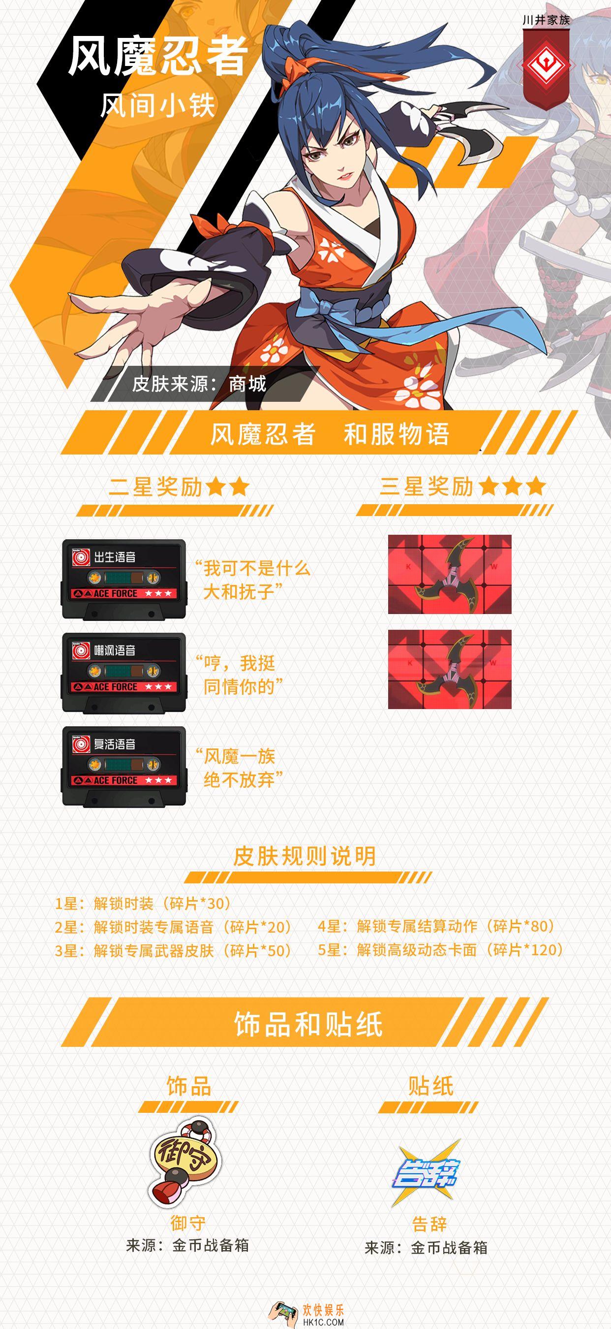 王牌战士风魔有哪些皮肤_风魔皮肤图鉴一览