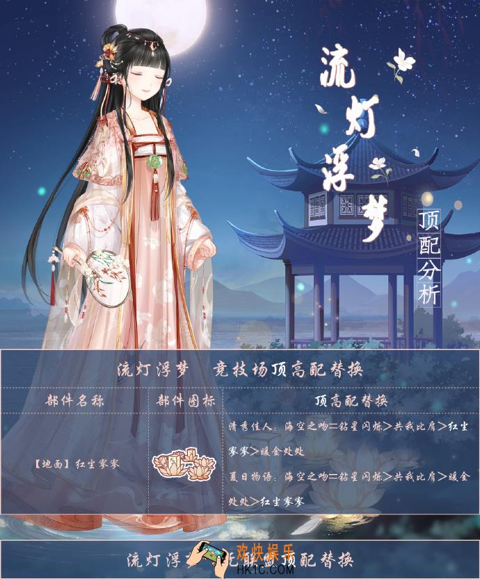 奇迹暖暖流灯浮梦顶配分析_流灯浮梦顶配介绍