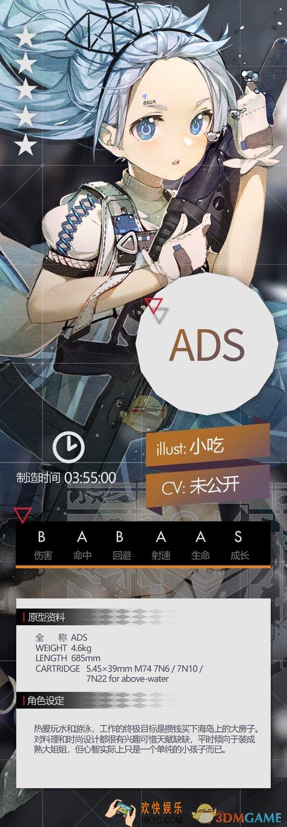 少女前线7月11日新增突击步枪ADS怎么样_五星AR人形ADS立绘故事一览