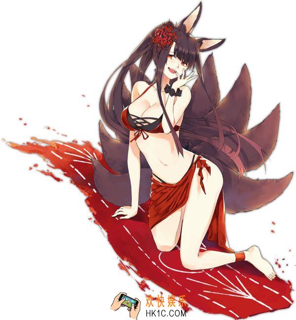 碧蓝航线赤城泳装换装乐园的彼岸花怎么样_凰乐园的彼岸花立绘展示