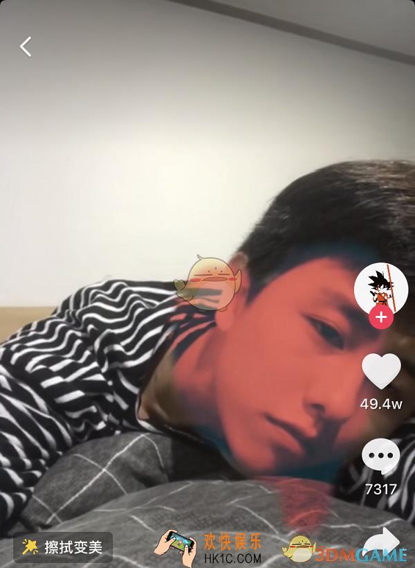 抖音画红色爱心变美的特效怎么弄_红色爱心擦拭变美特效教程介绍