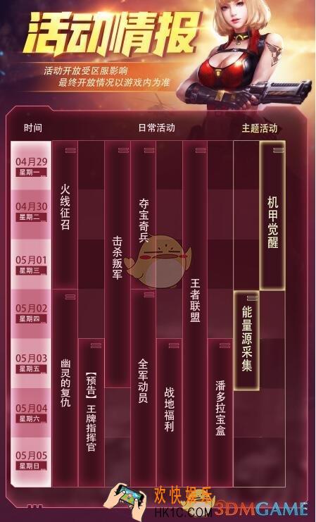 红警OL主题活动周历（4月29日