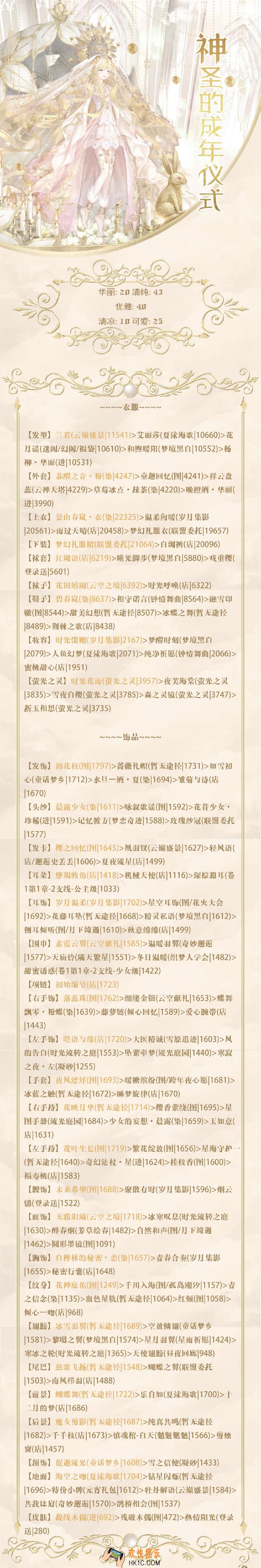 奇迹暖暖神圣的成年仪式怎么搭配_神圣的成年仪式活动攻略
