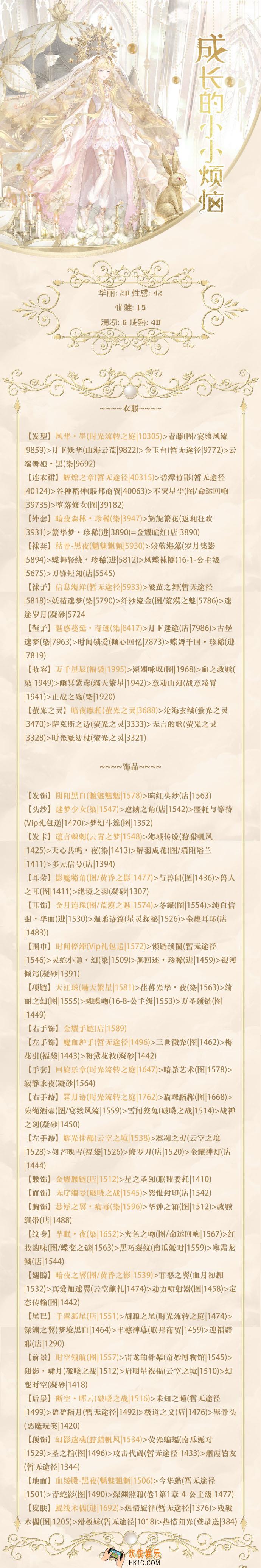 奇迹暖暖成长的小小烦恼怎么搭配_成长的小小烦恼活动攻略