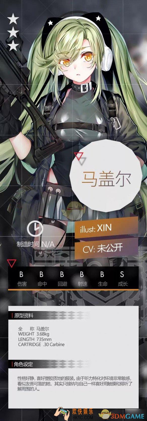 少女前线4月签到枪是谁_三星突击人形马盖尔介绍
