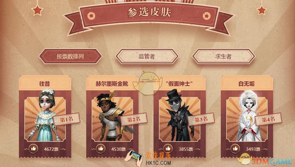 第五人格时装返场投票为什么关了_一周年人气时装返场投票关闭原因