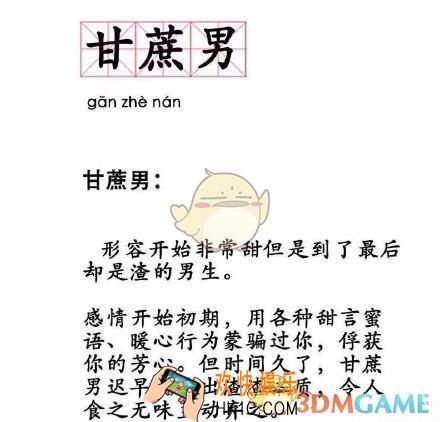 抖音甘蔗男是什么梗_甘蔗男出处含义介绍