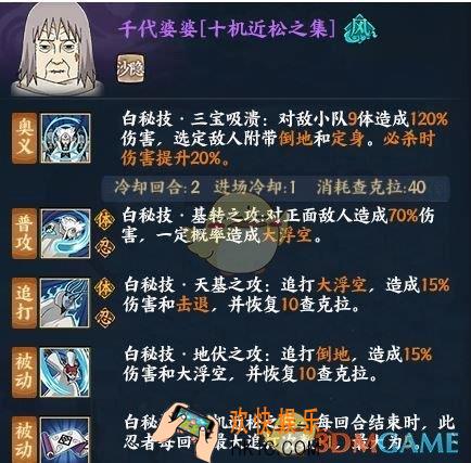 火影忍者OL千代婆婆怎么样_千代婆婆技能介绍