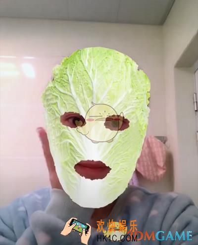 抖音白菜叶子敷面膜的特效在哪里_白菜叶面膜特效教程