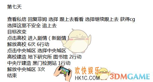 永远的7日之都心之空穴结局怎么过_心之空穴结局完成攻略