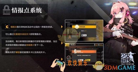 少女前线2019冬活情报点有什么用_情报点的获取方式