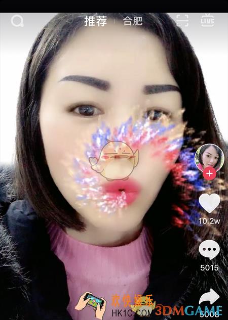 抖音口吐烟花的视频怎么拍_口吐烟花的特效在哪