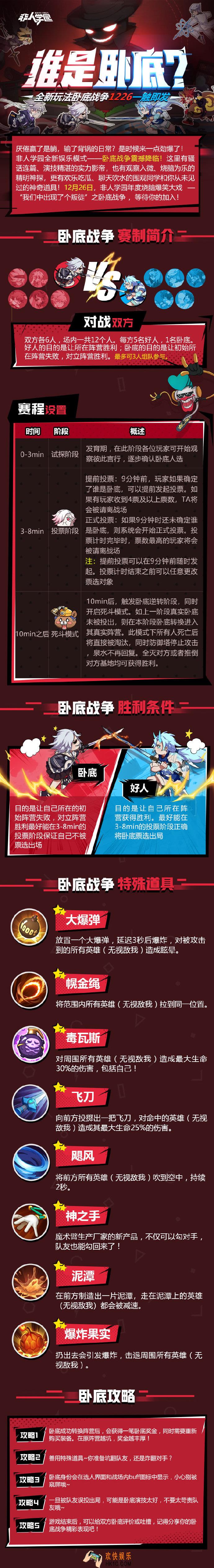 非人学园谁是卧底正式上线，玩法改动_玩法规则技能介绍